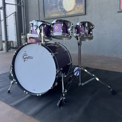 Gretsch USA Custom 6-Piece 8/10/12/14/16/22" Drum Set Kit in Purple Glass image 5