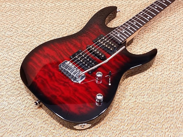 Ibanez GRX70QA Gio HSH Electric Guitar - Trans Red Burst