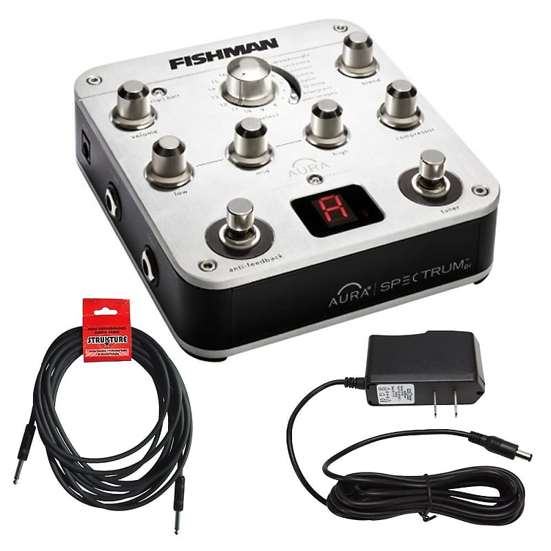 Fishman DI PRO-AUR-SPC Aura Spectrum Acoustic Guitar Preamp with Power Supply & Cable image 1