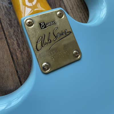 Burns of London Club Series Marquee Reissue Electric Guitar Blue strat image 15