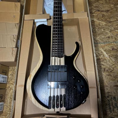 Ibanez 5-String Bass Workshop Bass Guitar - Weathered Black Low Gloss image 1
