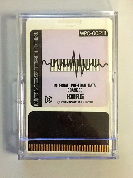 Korg WPC-OOP III Wavestation ROM card pre-load bank 3 image 1