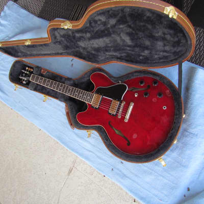 2003 Gibson ES-335 Dot Figured Top Gibson ES-335 Dot Reissue Figured Cherry Clean With Original Case for sale