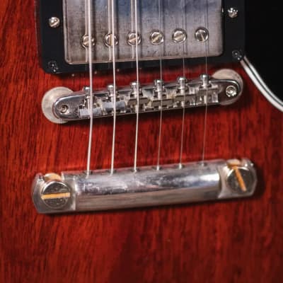 Gibson Custom Shop 1961 Les Paul SG Standard Reissue VOS Stop-Bar - Cherry Red with Hardshell Case image 11
