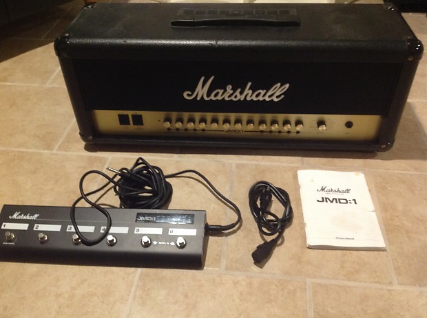 Marshall JMD 1 JMD1 head 50 watt el34 amplifier with footswitch