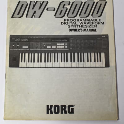 Korg DW 6000 Programmable Digital Synthesizer Owners Manual image 1