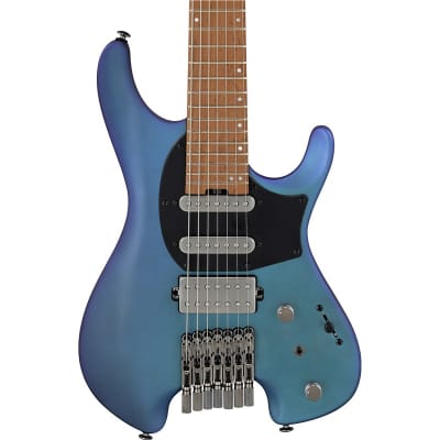 Ibanez Q547-BMM Headless 7-String, Blue Chameleon Metallic Matte for sale