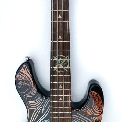 Lindo Sahara Electric Bass Guitar (30" Short Scale) | Nautical Star 12th Fret Inlay - Graphic Art Finish | 20th Anniversary Special Edition image 13