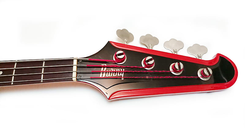 BURNY TB-70 Thunderbird Active Bass Japan circa 1987 in Fire