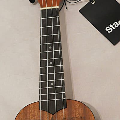 Stagg Tiki series soprano ukulele with sapele top and Gig Bag 2018 EH Finish image 4