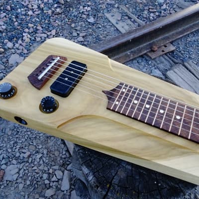 Rukavina 6 String Poplar and Claro Walnut Lapsteel Guitar - 22.5" Scale image 4