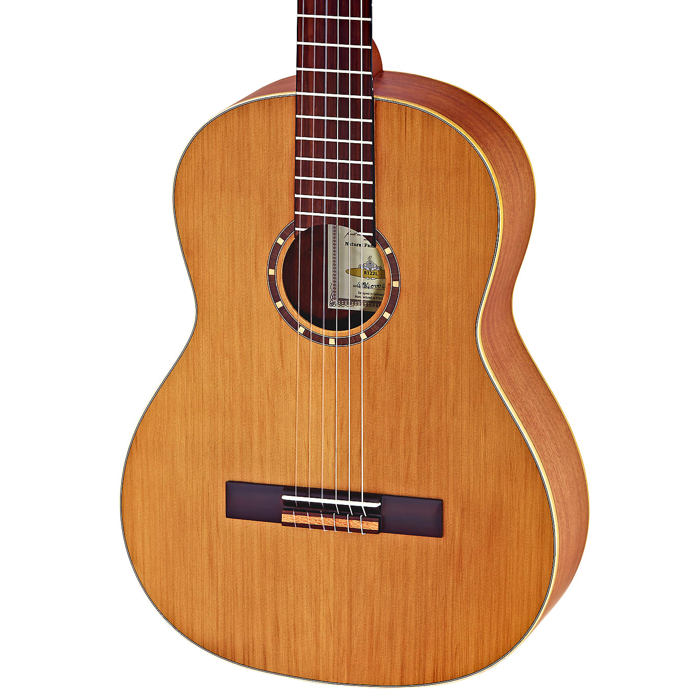 Ortega Family Series Cedar Top Nylon String Left-Handed Acoustic Guitar R122L