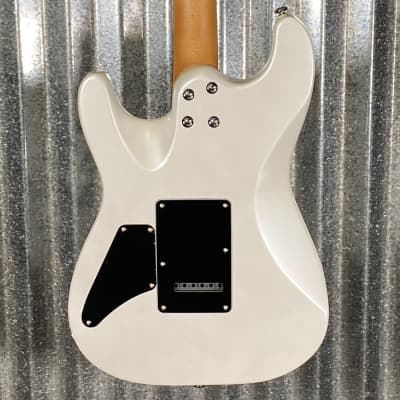 Musi Capricorn Fusion HSS Superstrat Pearl White Guitar #0188 Used image 9