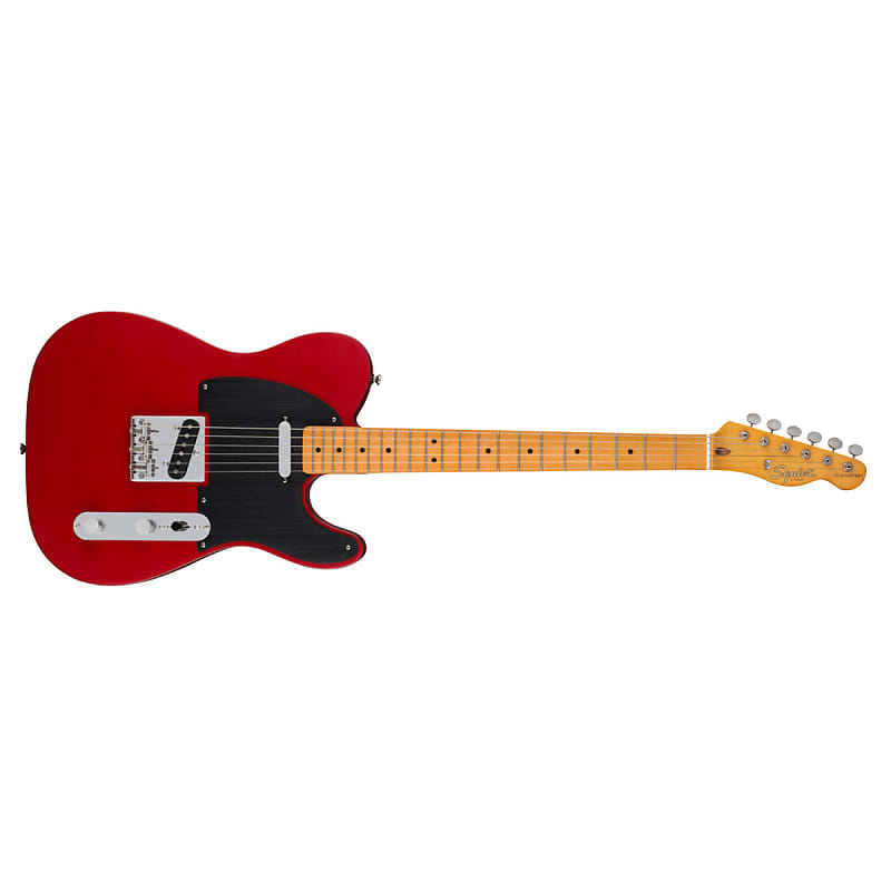 Fender Squier 40th Anniversary Telecaster Electric Guitar Vintage Edition Satin Dakota Red - 0379501554 image 1