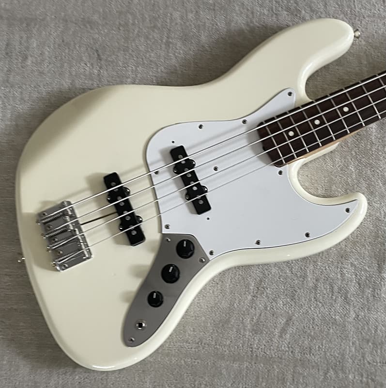 1984-1987 Squier Japan Jazz Bass JB-355 Olympic White E Series MIJ