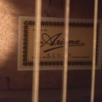 1960’s-1970’s Ariana A 102- N Classical guitar  Natural image 13