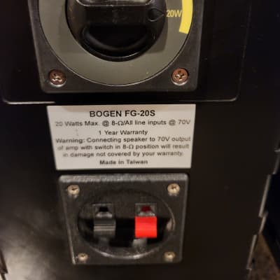 Bogen Bogen FG20S 2 way indoor /outdoor speakers 90s - Black plastic image 6