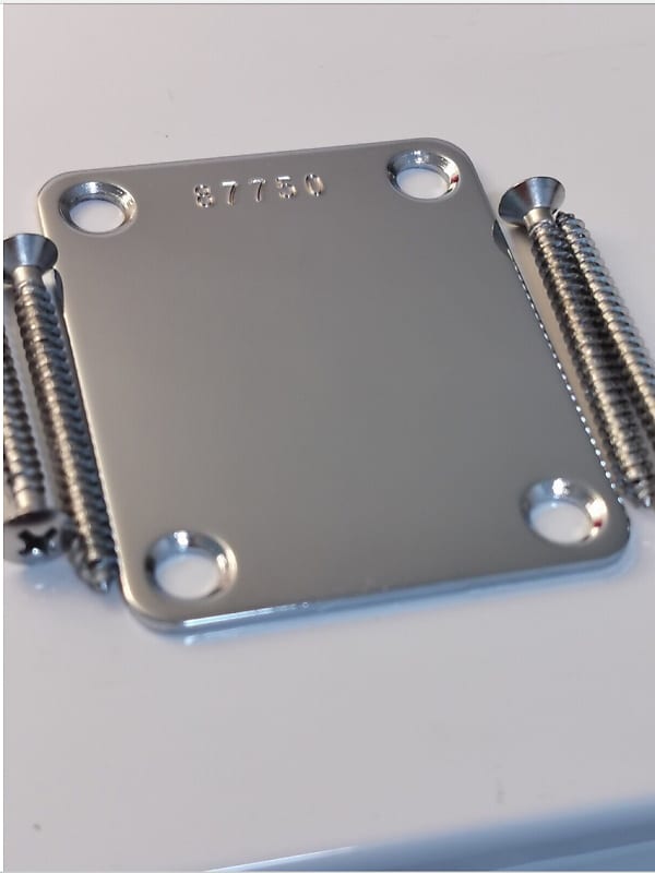 Custom Serial stamped guitar neck plate for Fender strat or Reverb
