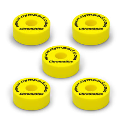 Cympad Chromatics Premium Foam Yellow Cymbal Felts 5 Pack CYM CS15/5-Y image 1