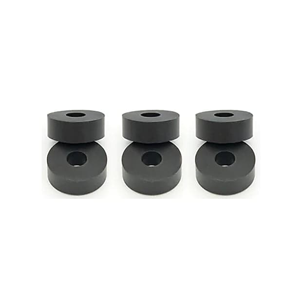 No Nuts Cymrings - 6pk Cymbal Rings - Black image 1