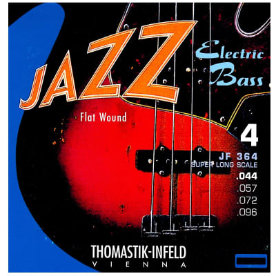 Thomastik-Infeld JF364 Jazz Flat Wound Nickel Roundcore Bass Strings - Medium (.44 - .96)