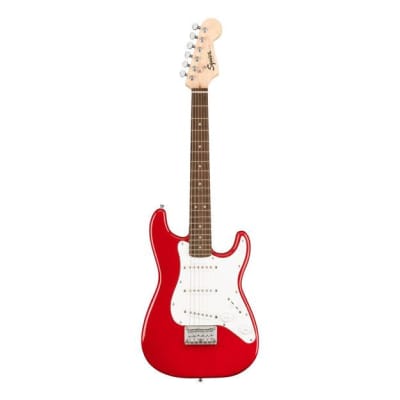 Squier Mini Stratocaster Electric Guitar, Laurel FB, Dakota Red image 1