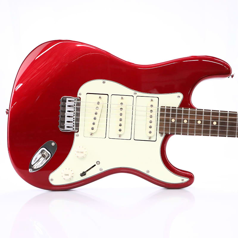 Mercurio Red Strat Stratocaster Electric Guitar Interchangeable Pickups #50809 image 1