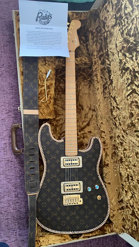 2004 Fender Louis Vuitton Stratocaster One of a Kind Post Malone Telecaster  sibling guitar