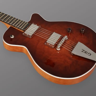Grez Guitars Mendocino - Dark Burst / Quilted Redwood w/ Lollar Low Wind Imperial Humbucking set. NEW, (Authorized Dealer) image 3