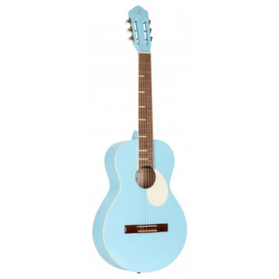 ORTEGA RGA-SKY Gaucho Series Konzertgitarre 4/4 inkl. Gigbag, sky blue for sale