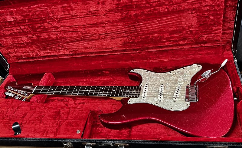 Fender Stratocaster American Standard Mars Music Limited Edition 2001 - Red  Sparkle