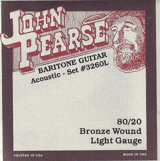 John Pearse JP3260L 80/20 Bronze Wound Baritone Acoustic Reverb