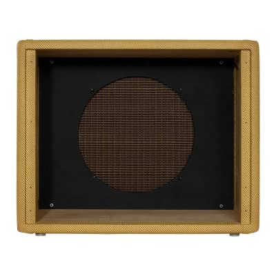 Mojotone Fender Tweed Deluxe Style 1x12 Speaker Guitar Amp Extension Cabinet with Lacquered Tweed Finish image 4