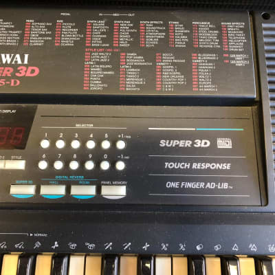 Nice Vintage Kawai X55D Super 3D Keyboard w/ AC adapter! Nice! image 6