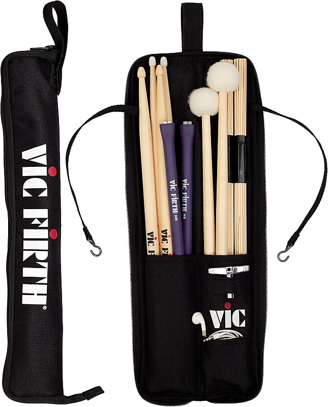 Vic Firth Essentials Stick Bag Black ESB  Drumstick / Drum stick bag image 1