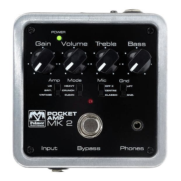 Palmer Pocket Amp MKII Portable Guitar Preamp Pedal Reverb