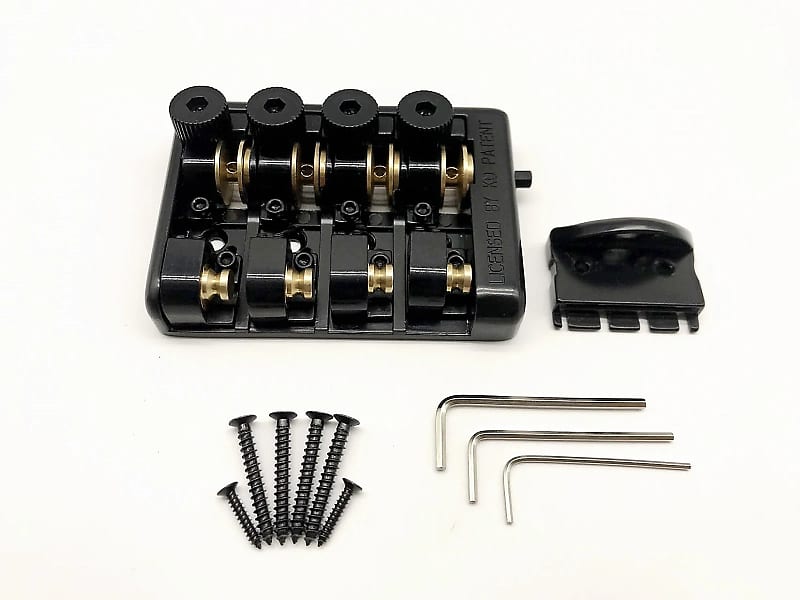4 String Headless Bass Guitar Bridge with Roller Saddles Reverb