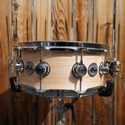 DW USA Collectors Series Natural Satin Oil 5.5 x 14" Maple Snare Drum (2023) image 1