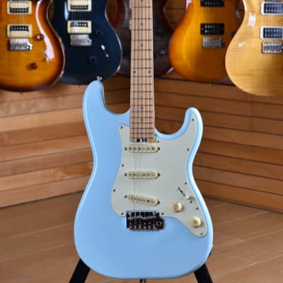 Schecter Traditional Route 66 Chicago SSS Sugar Paper Blue image 13