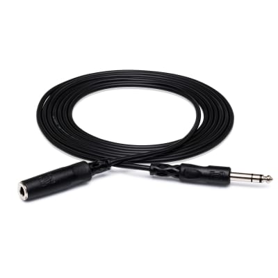 HOSA HPE-325 Headphone Extension Cable 1/4 in TRS to 1/4 in TRS (25 ft) image 2