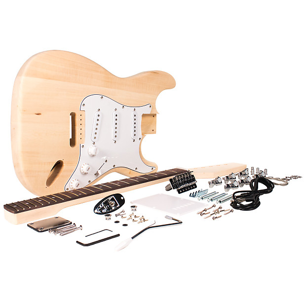 Seismic Audio SADIYG-01 Premium Strat-Style DIY Electric Guitar Kit image 1