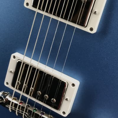 Skermetta Guitars Petros R-100 in Satin Blue Metallic image 2