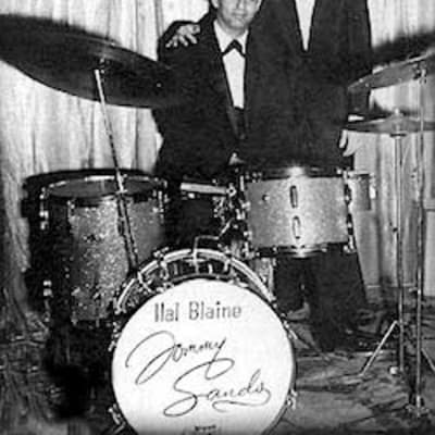 Rogers Hal Blaine's Original "Tommy Sands" Drum Set. Authenticated!! 1950s - Blue Sparkle image 2