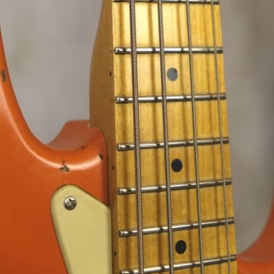 Luthier made Jazz Bass 2020 Aged Capri Orange image 9