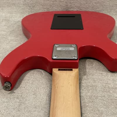 1980's Memphis Electric Guitar Duo Sonic / Mustang Style Red