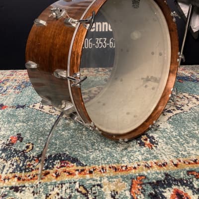 Ludwig Carmine Appice's Jeff Beck, BBA Era 22" 3 Ply Bass Drum, Authenticated! 1973 - Walnut Thermo Gloss image 1