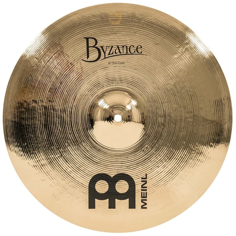 Meinl Byzance Brilliant Thin Crash Cymbal 16 image 1