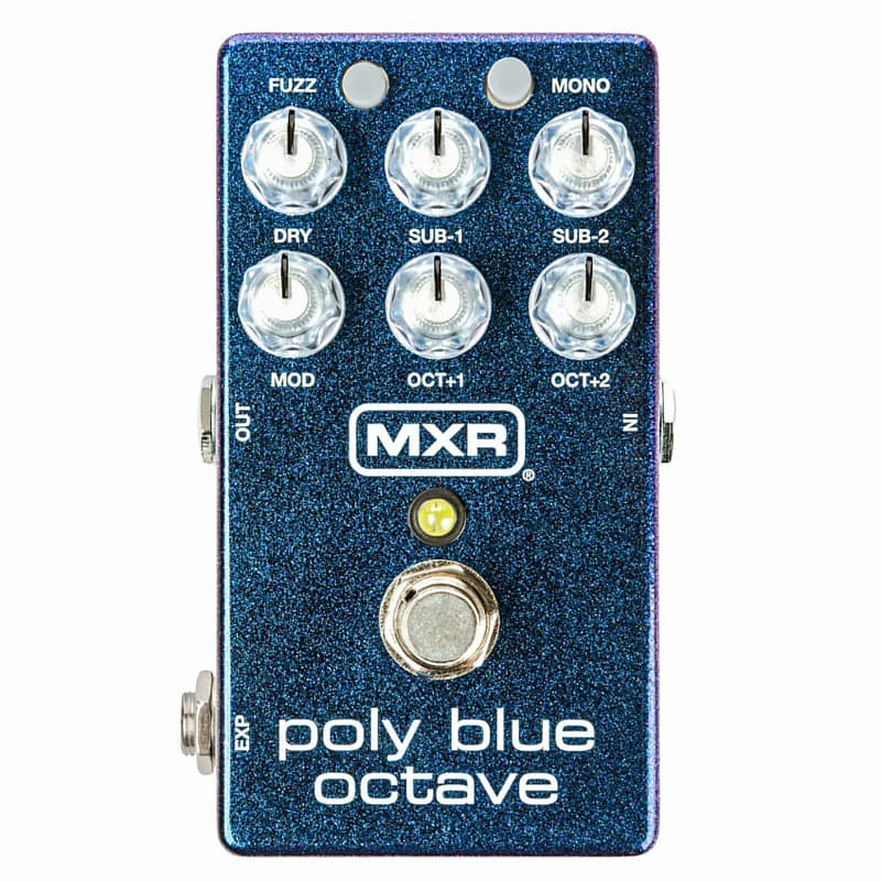 MXR M306 Poly Blue Octave Effects Pedal with Fuzz and Modulation image 1