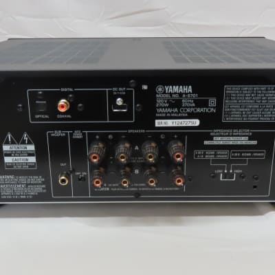 Amplificador de sonido Yamaha A-SX01BL A-S701 Plateado