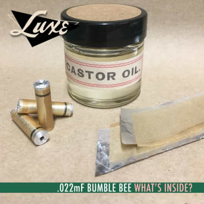 Luxe BumbleBee Capacitors Repro Oil-Filled .022uF - Matched Pair for Historic Les Paul R9, R8, '59… image 6